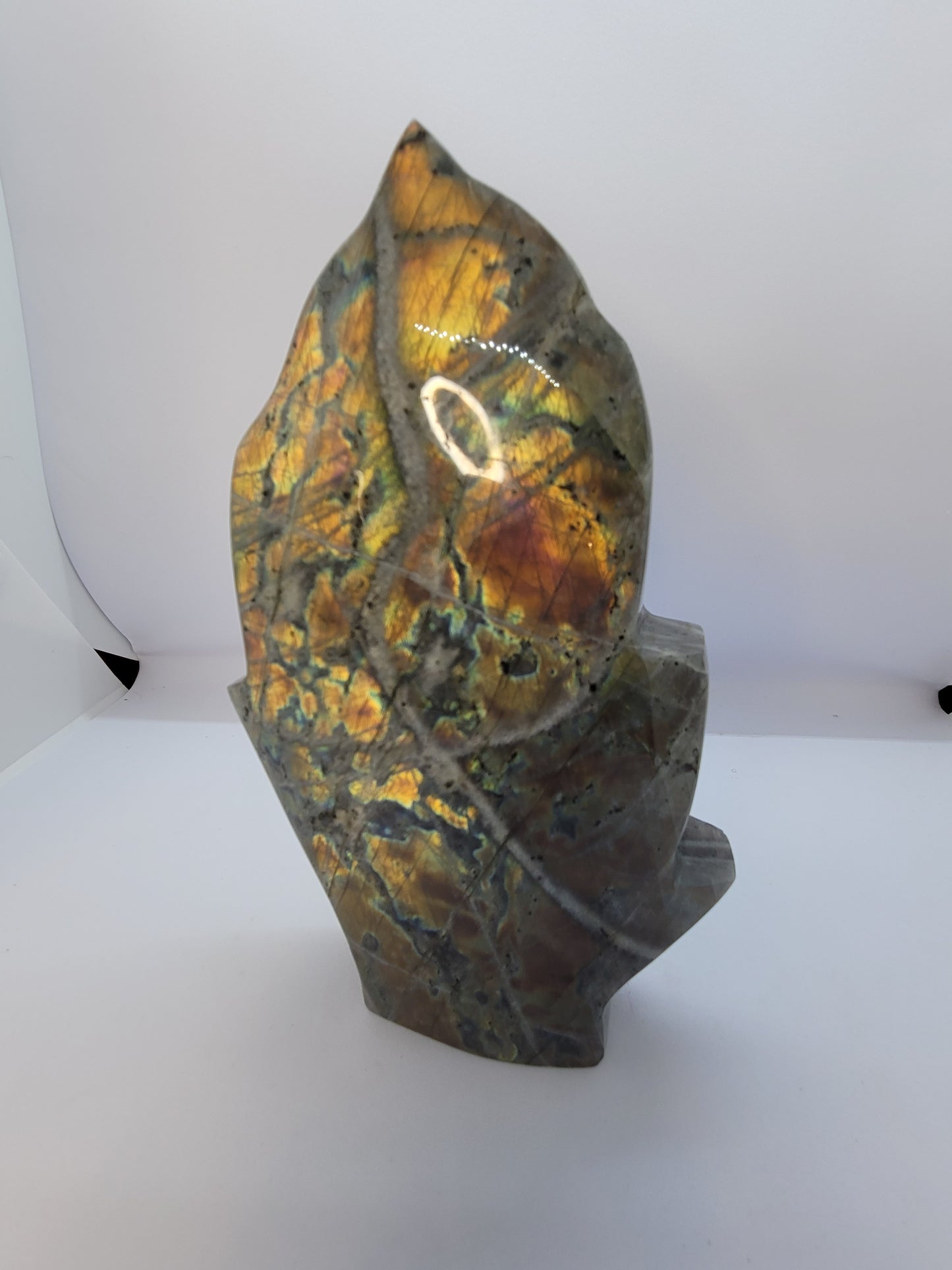 Labradorite Flame Freeform carving - XL