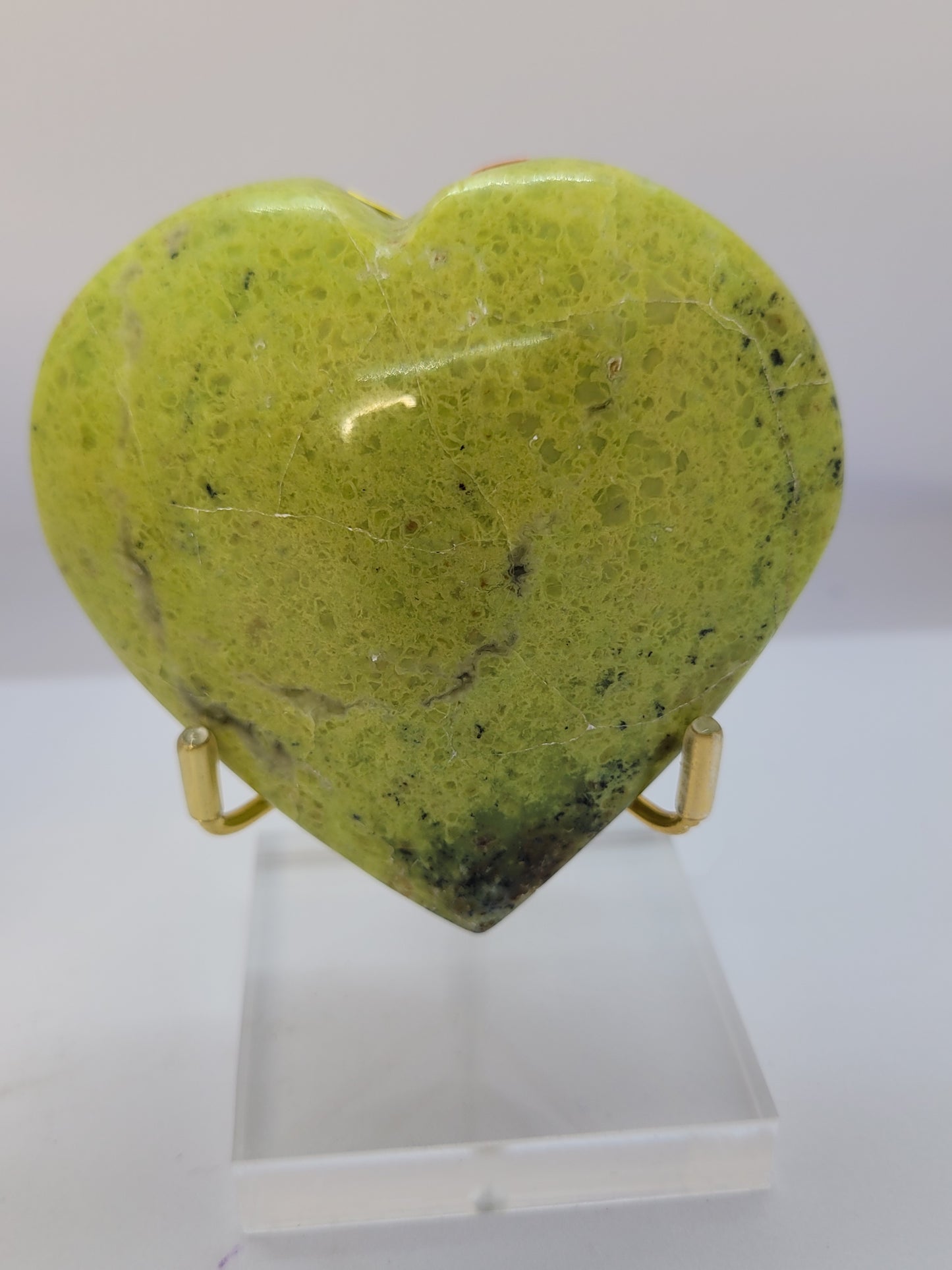 Green Opal Heart carvings