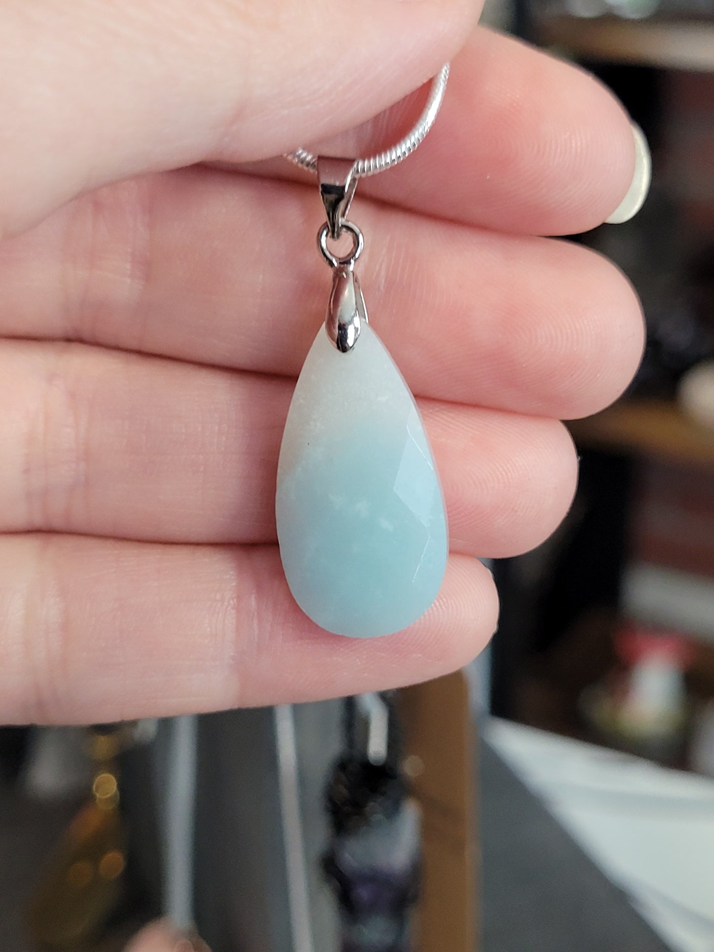 Caribbean Calcite / Seashell Earring/Necklace Set