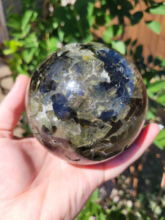 XL Druzy Prehnite Sphere