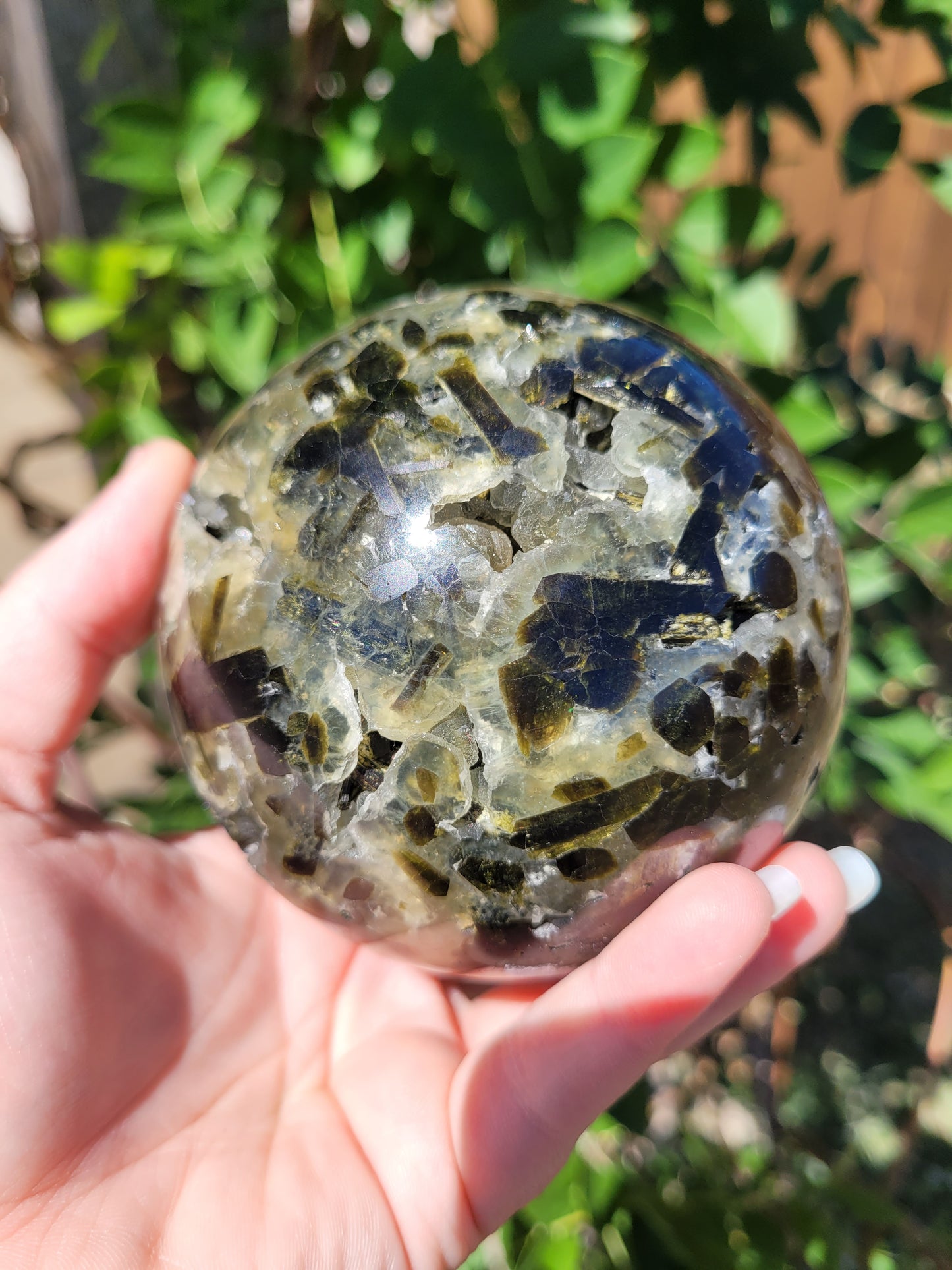 XL Druzy Prehnite Sphere