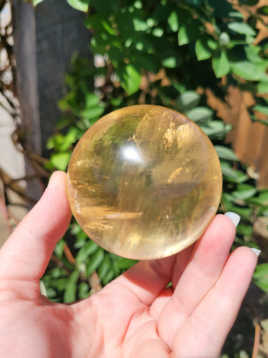 Optical Honey Calcite Sphers