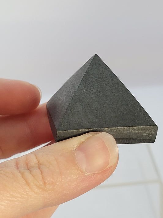 Shungite Pyramid carving- small