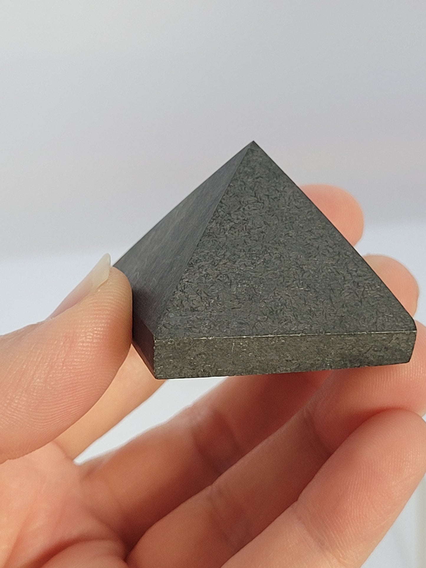 Shungite Pyramid carving- small