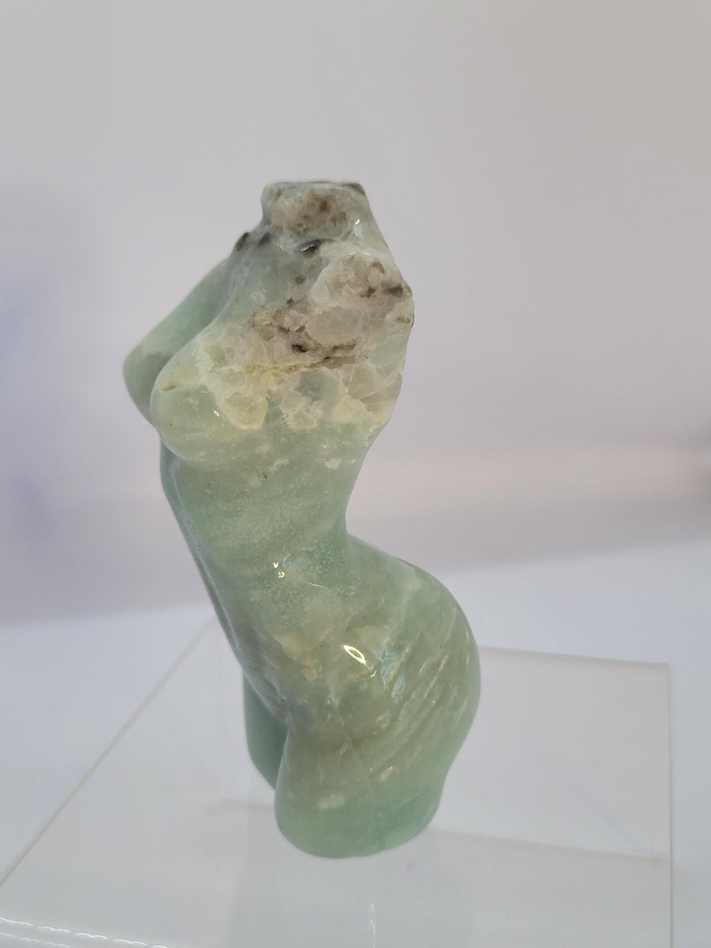 Caribbean Calcite Lady Body carvings