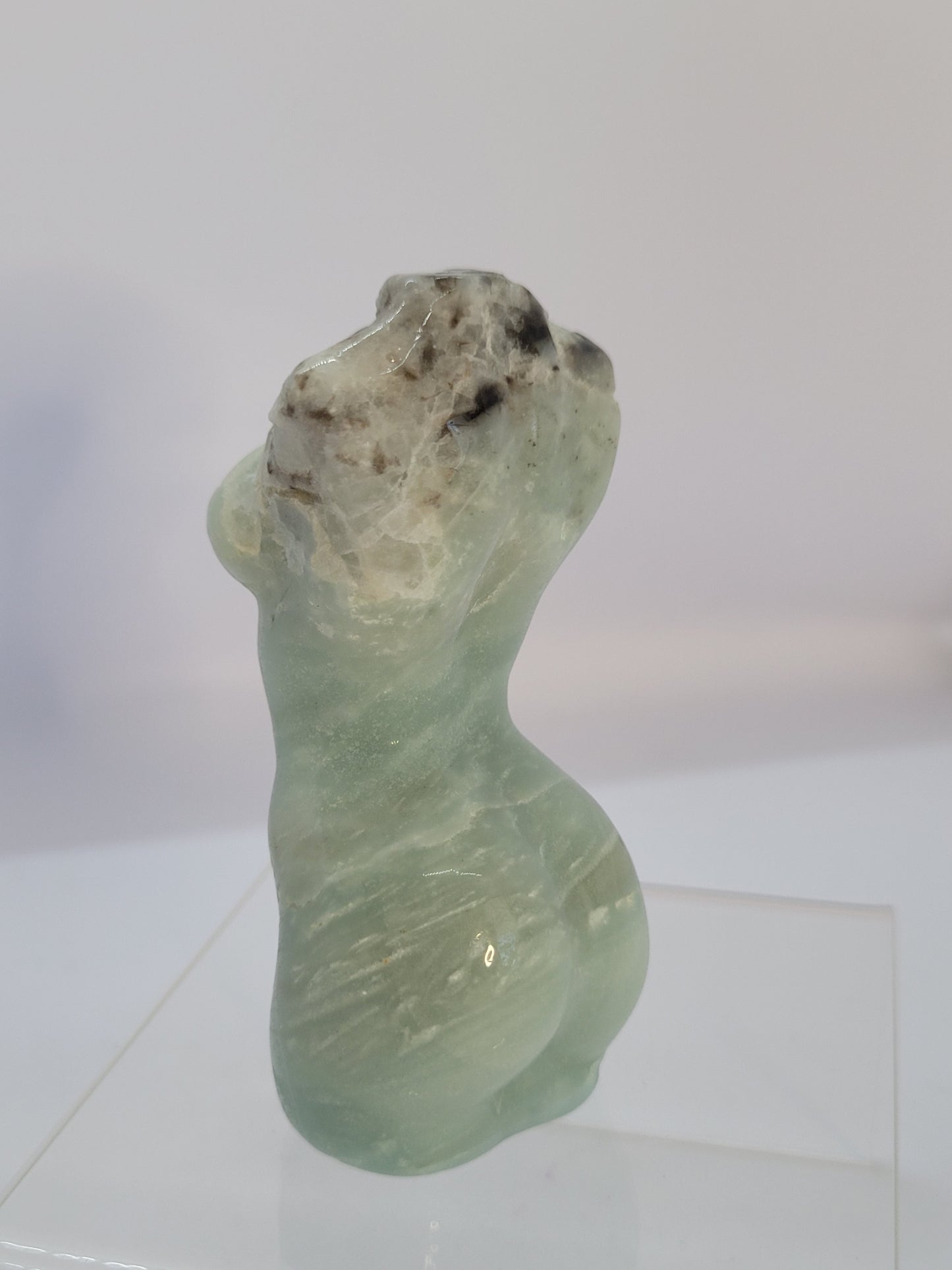 Caribbean Calcite Lady Body carvings