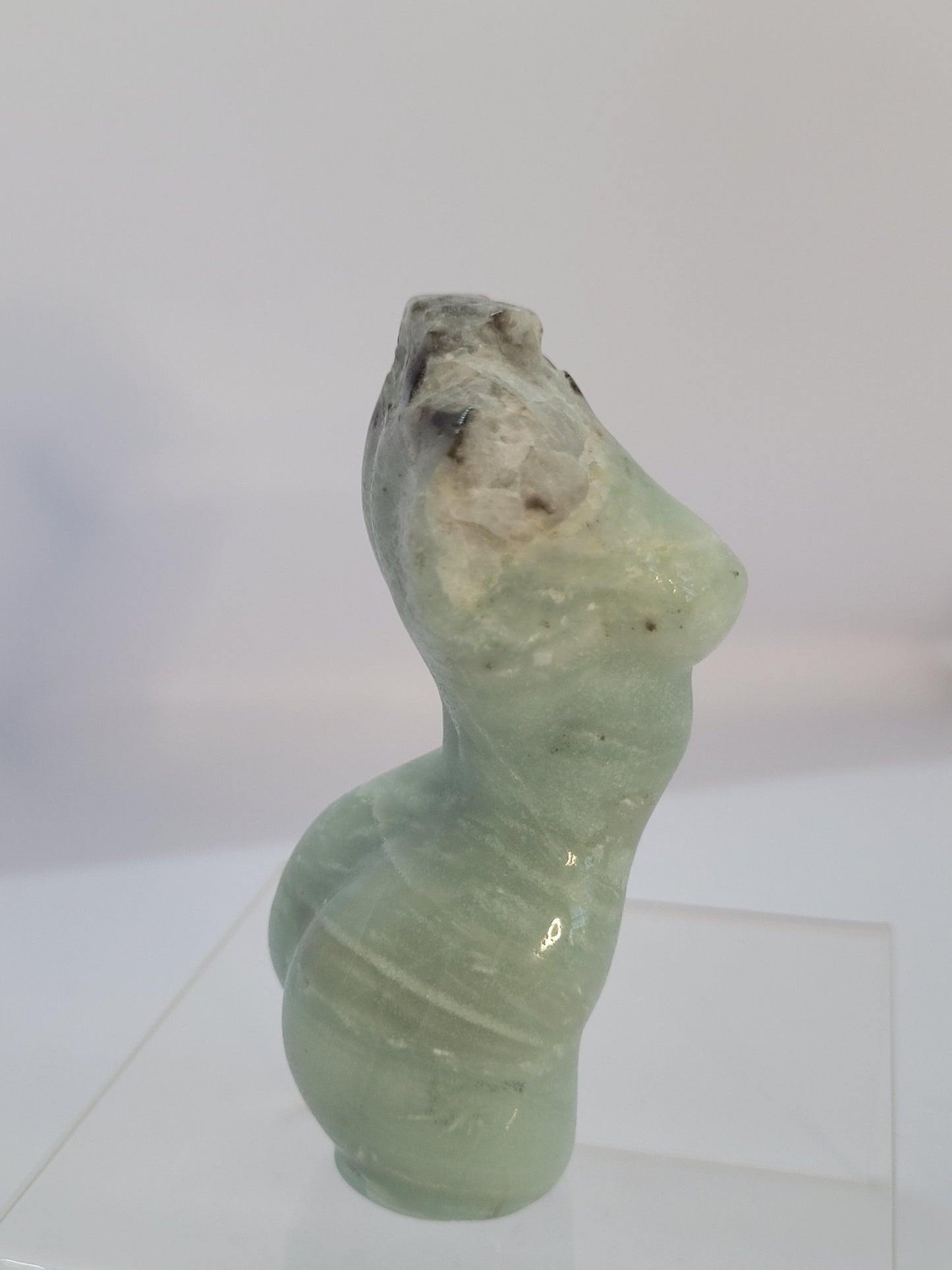 Caribbean Calcite Lady Body carvings