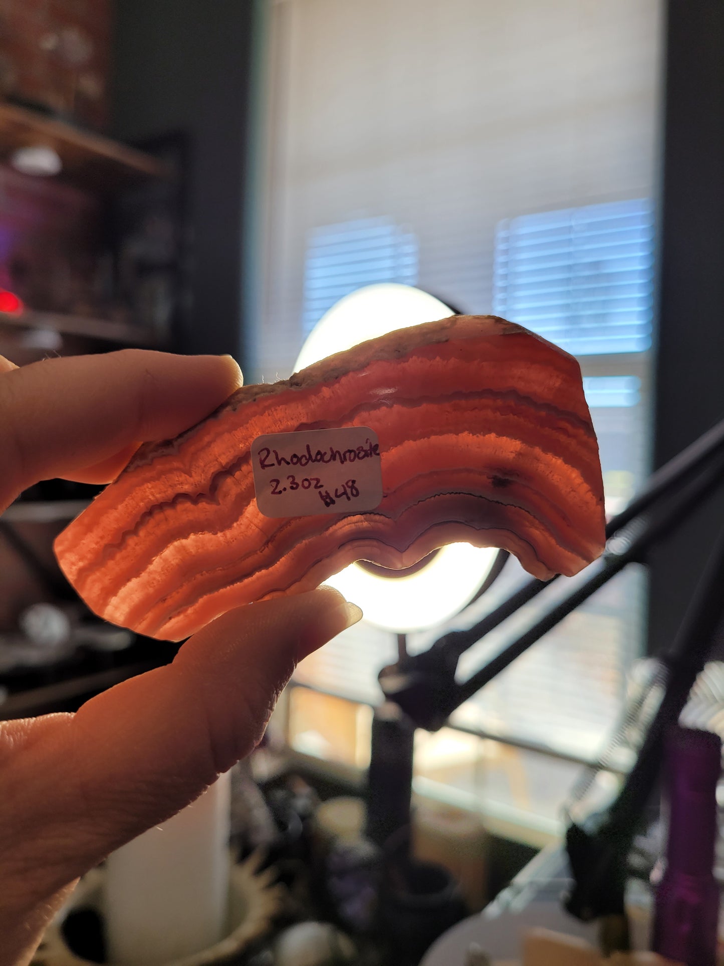 Rhodochrosite Slab