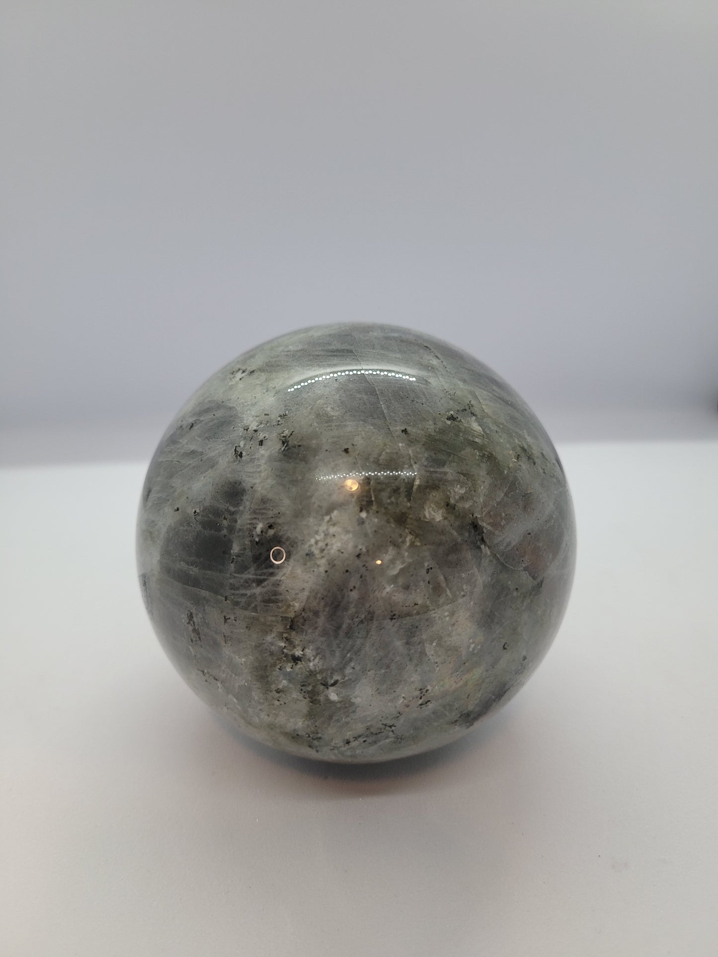 XL Labradorite Sphere - Confetti Flash