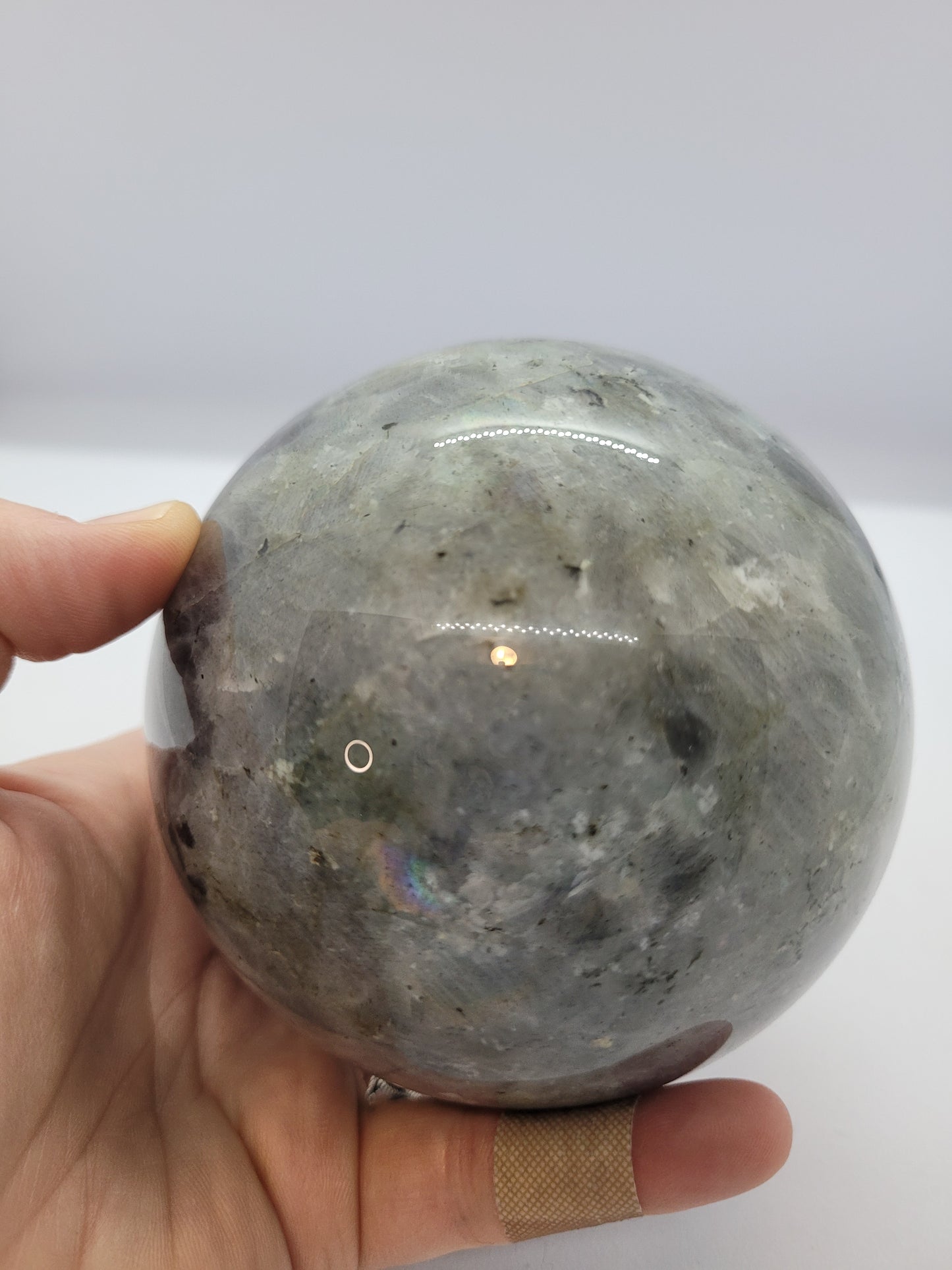 XL Labradorite Sphere - Confetti Flash