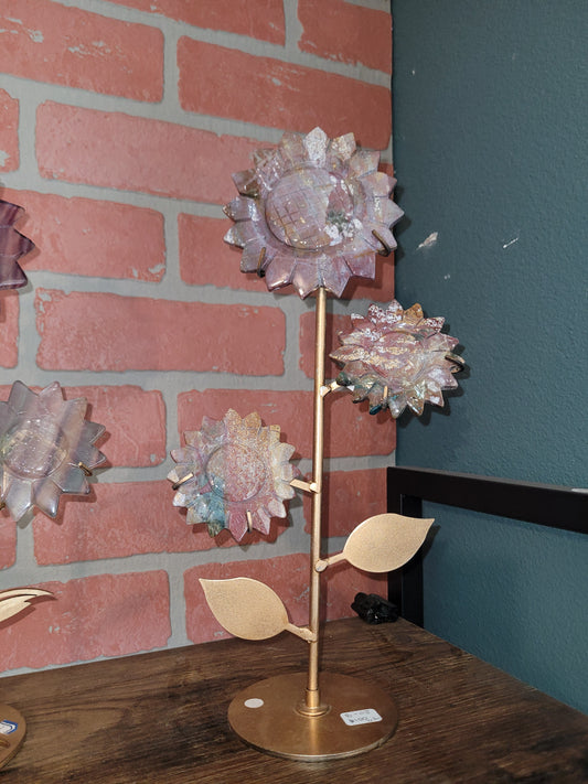 Ocean Jasper Sunflower Carving Set