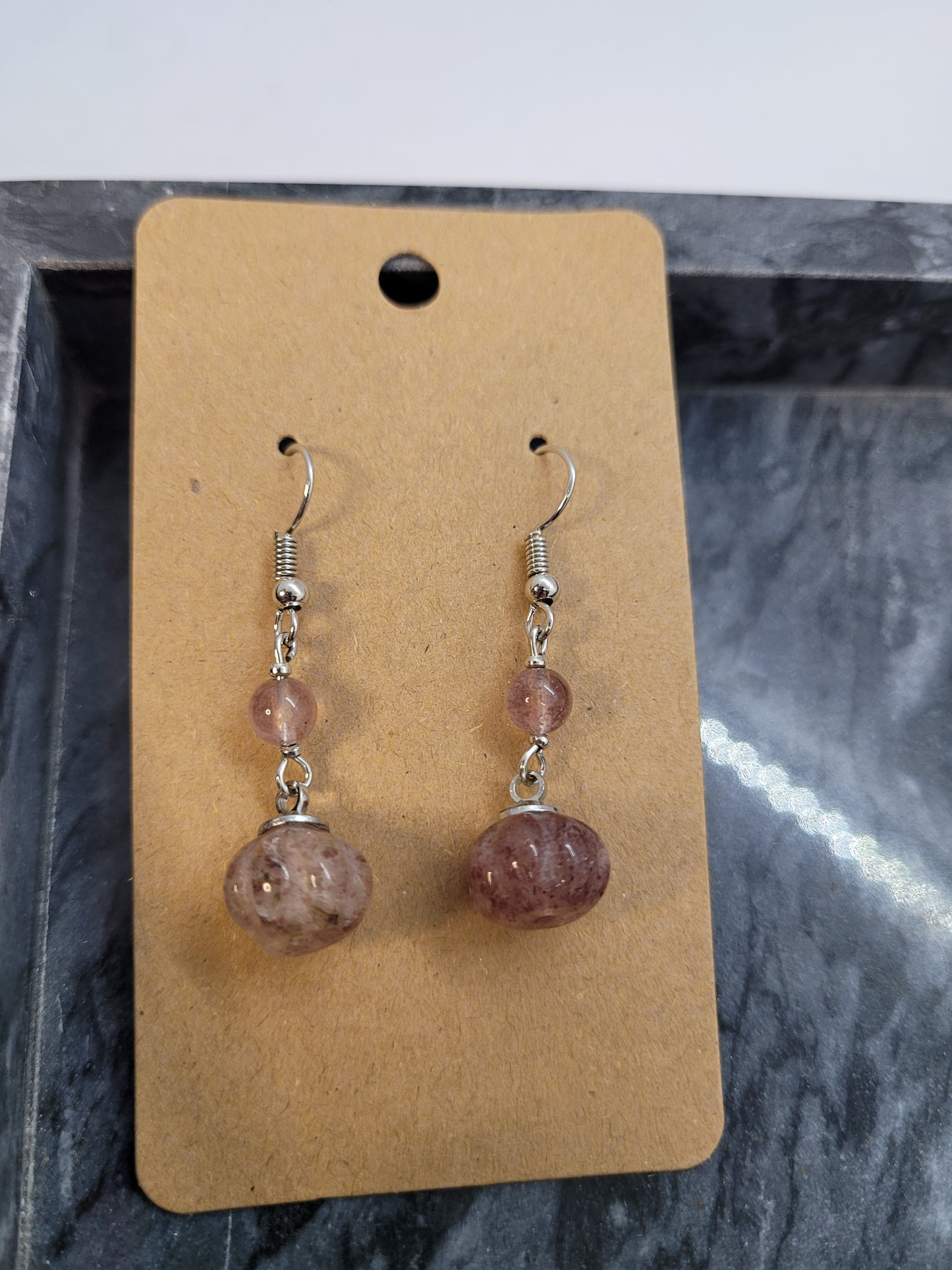 Crystal Pumpkin Earrings - silver