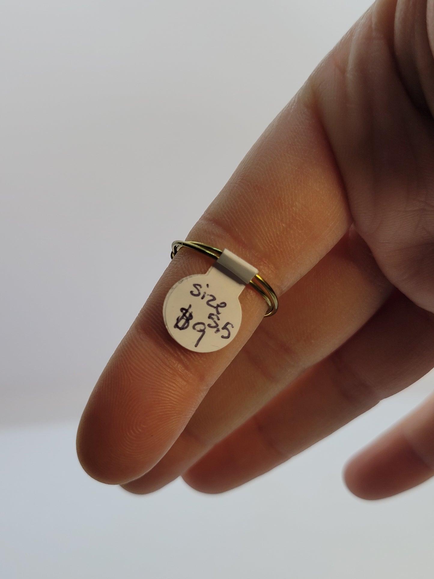 Gold & Silver Wire Wrapped Fidget Bead Rings