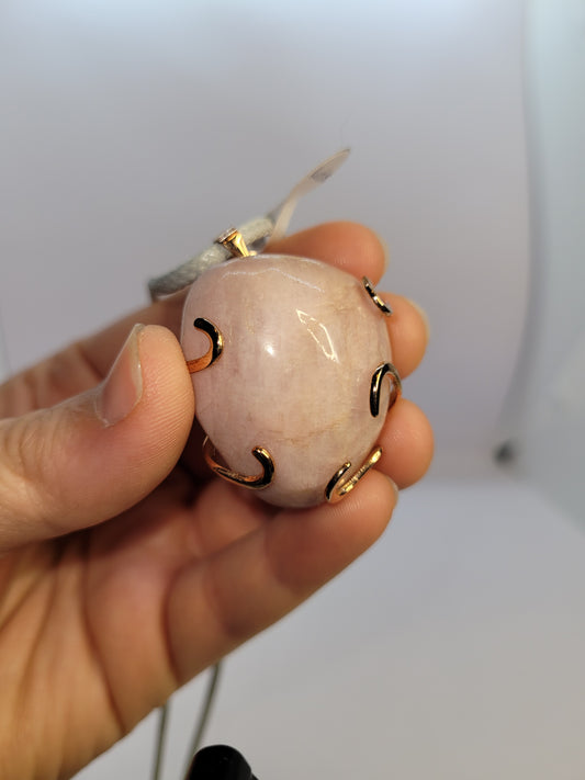 Pink Kunzite Pendant Necklace