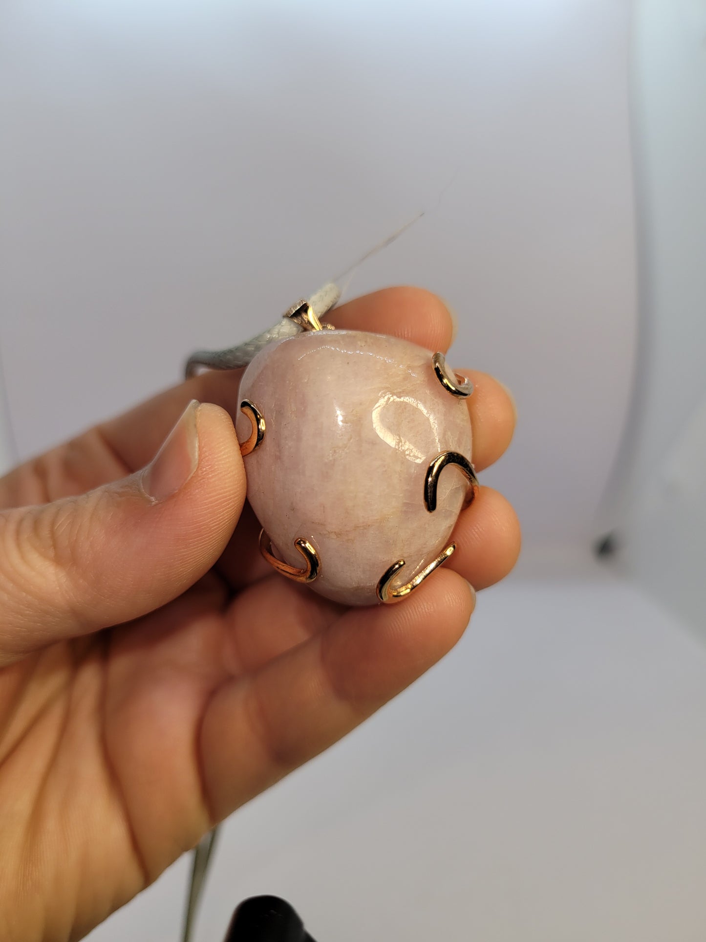 Pink Kunzite Pendant Necklace