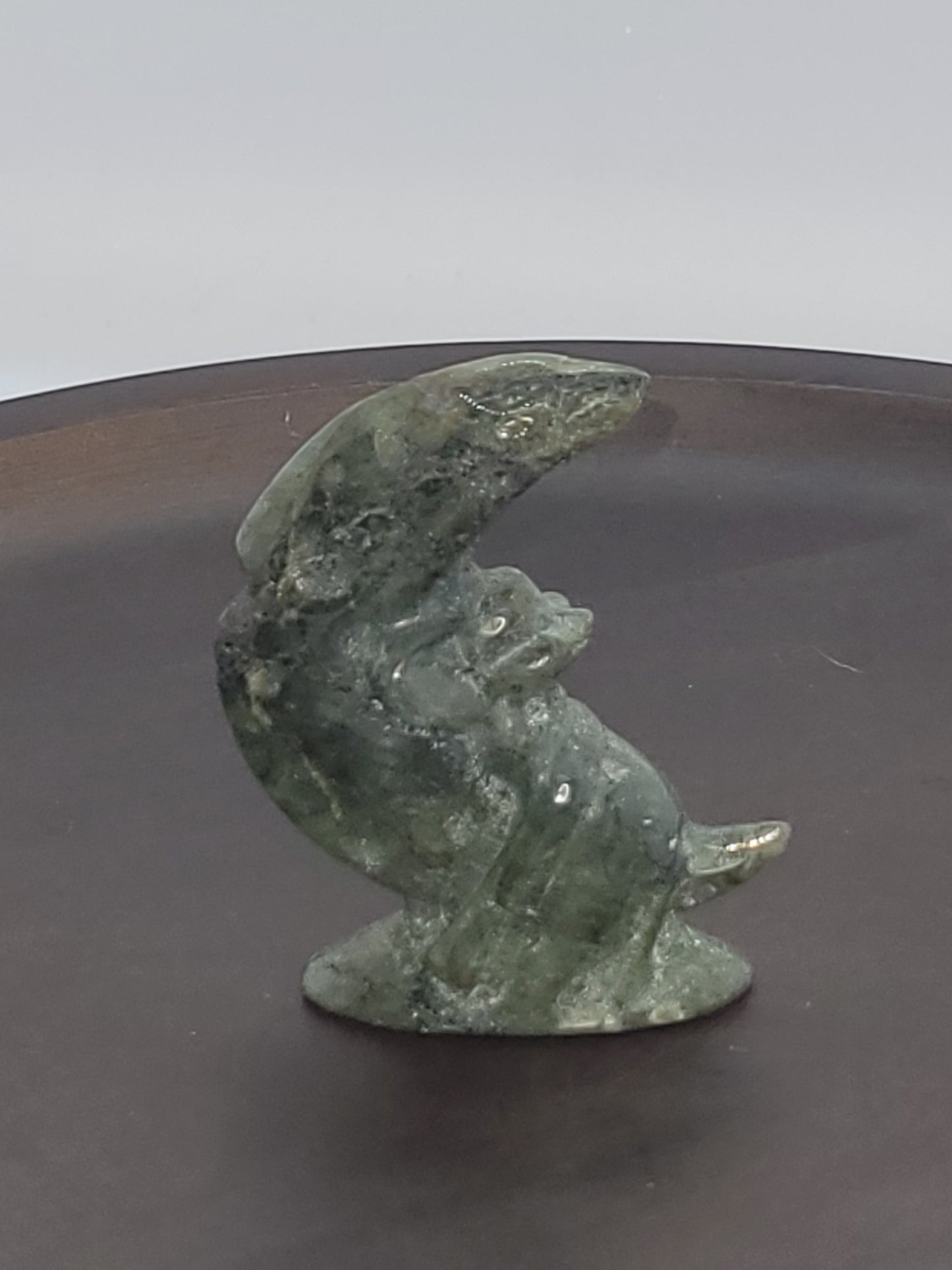 Labradorite Sleepy Jerry Mouse on a Cheese Moon