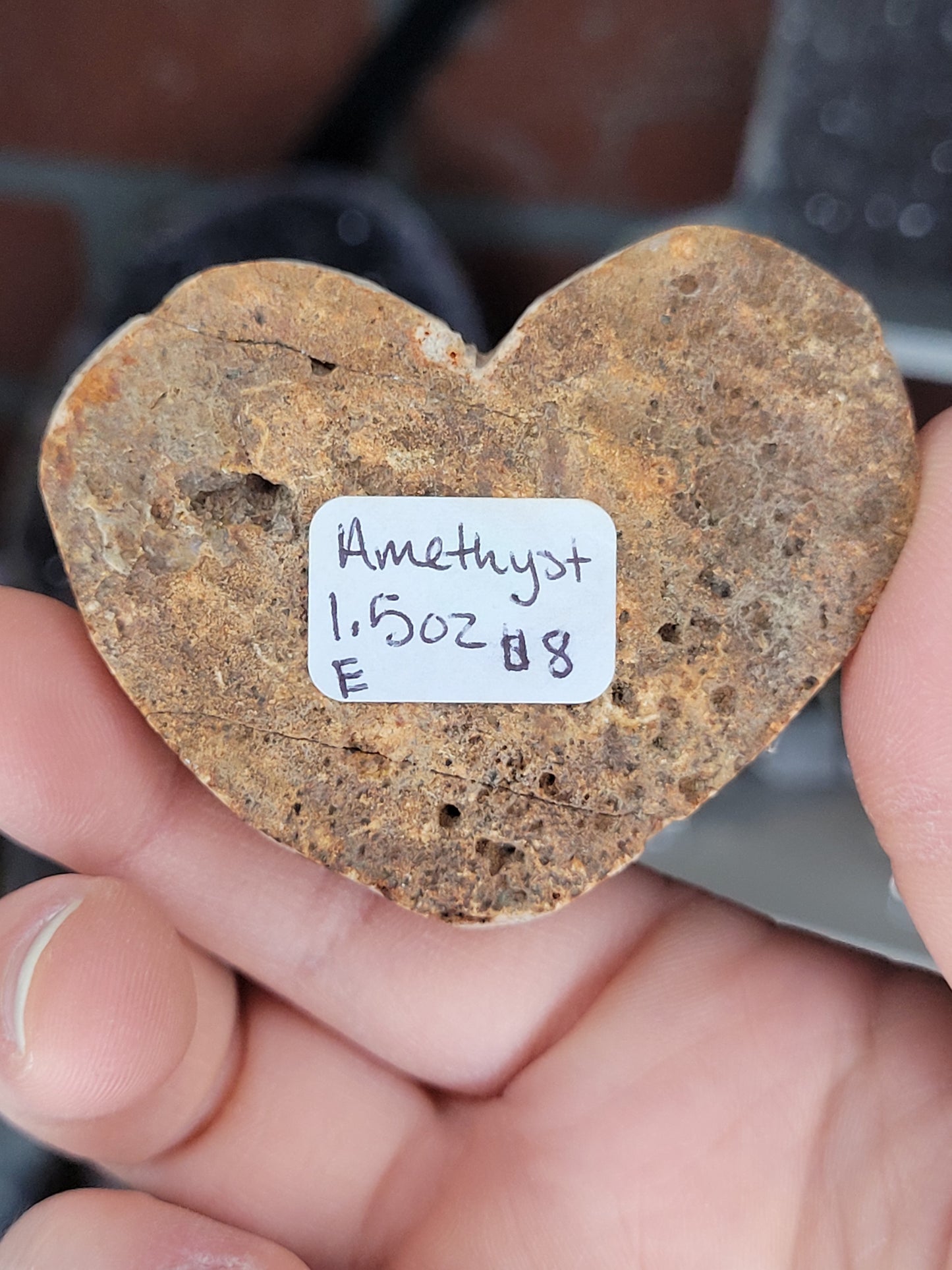 Assorted Raw Amethyst Hearts