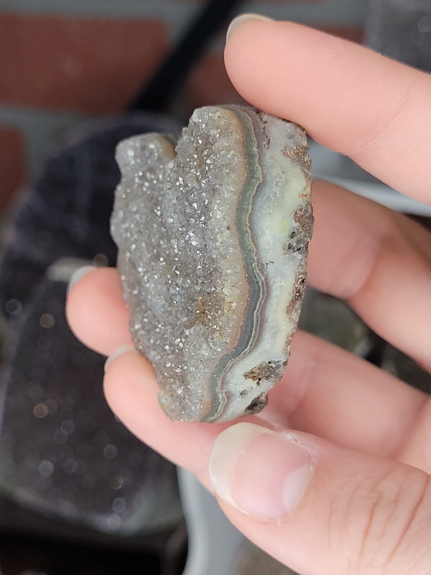 Assorted Raw Amethyst Hearts