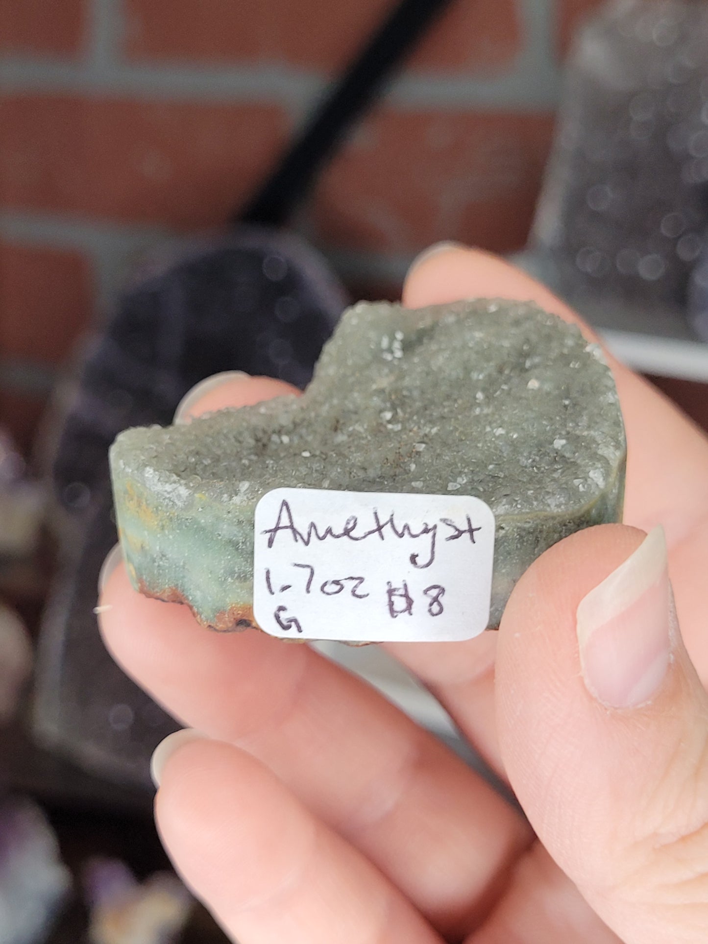 Assorted Raw Amethyst Hearts