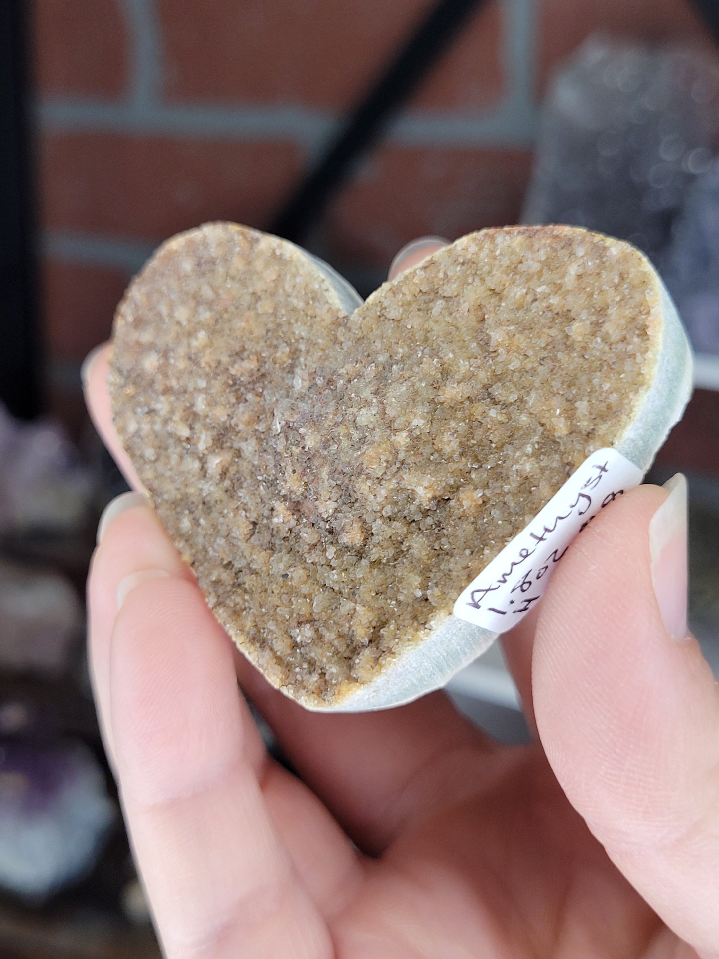 Assorted Raw Amethyst Hearts