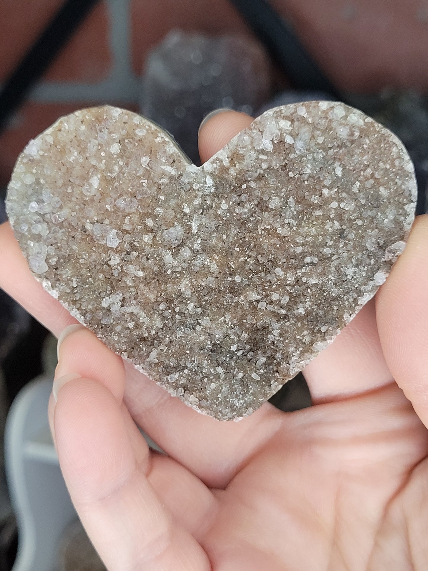 Assorted Raw Amethyst Hearts