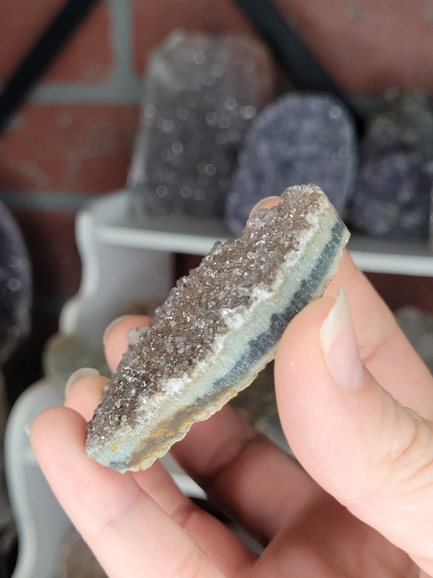 Assorted Raw Amethyst Hearts