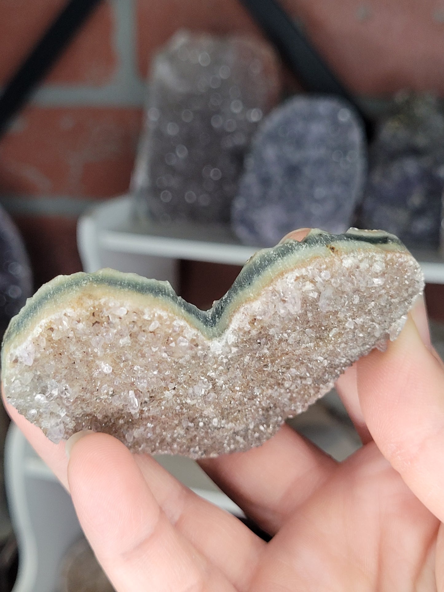 Assorted Raw Amethyst Hearts