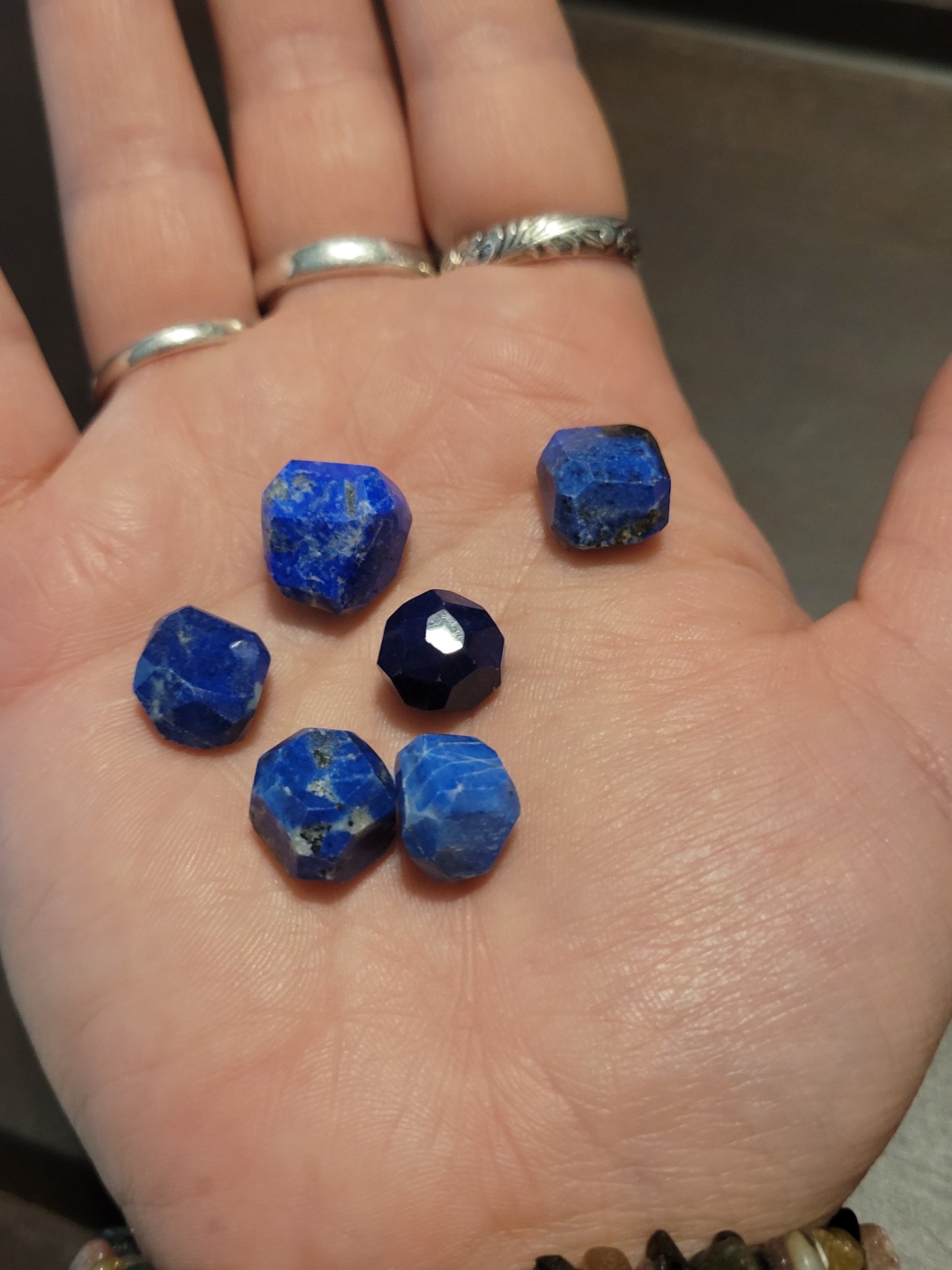 Faceted Lapis Lazuli Gems - XS