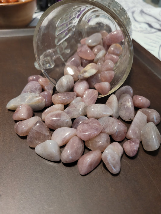 Lavendar Rose Quartz Tumbles - Small