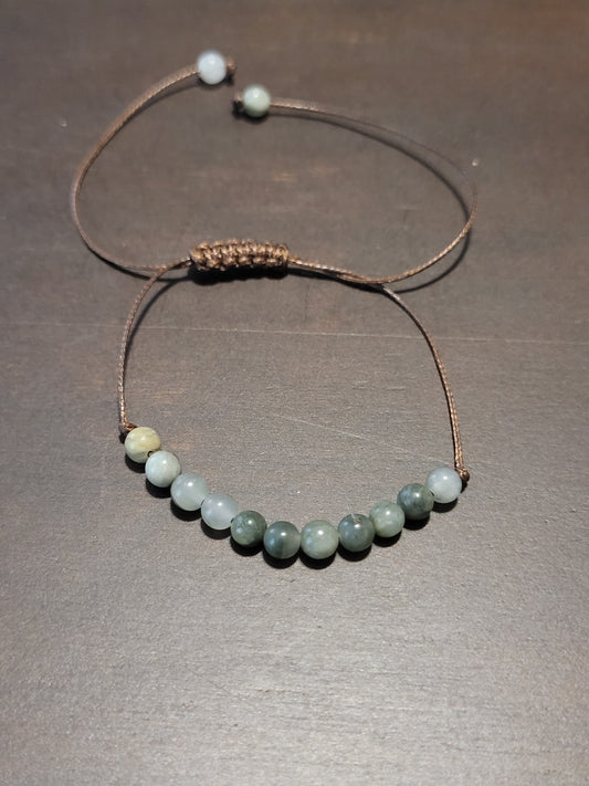 Moss Agate 4mm Adjustable Bracelets