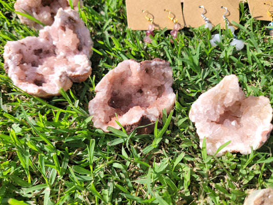 Pink Amethyst Geode Specimens