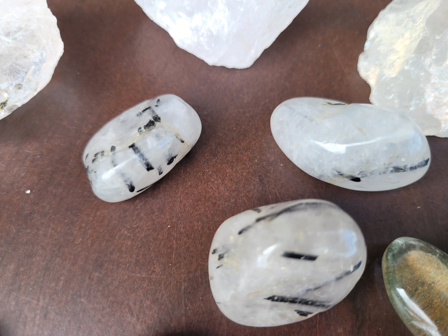 Tourmalinated Quartz Tumbles