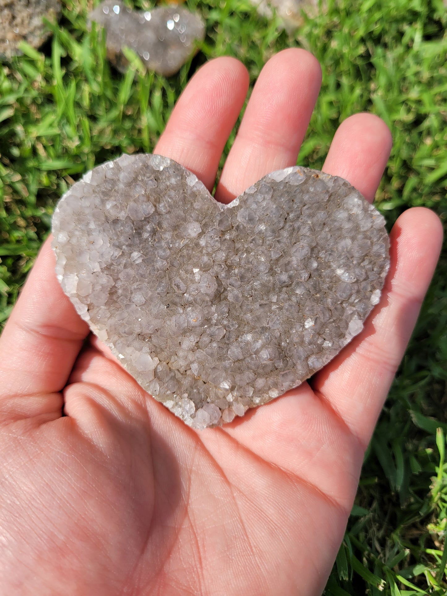 Assorted Raw Amethyst Hearts
