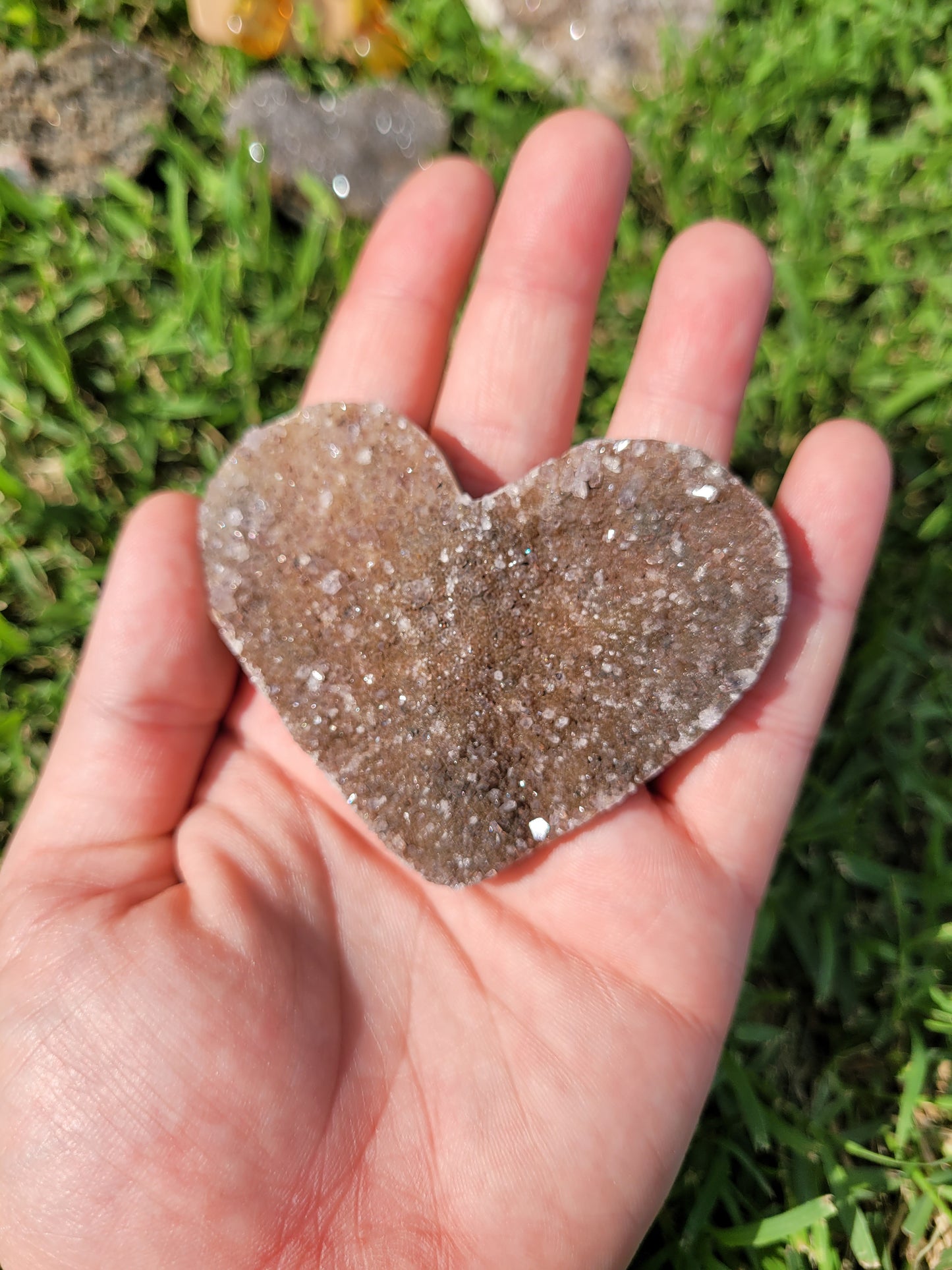 Assorted Raw Amethyst Hearts