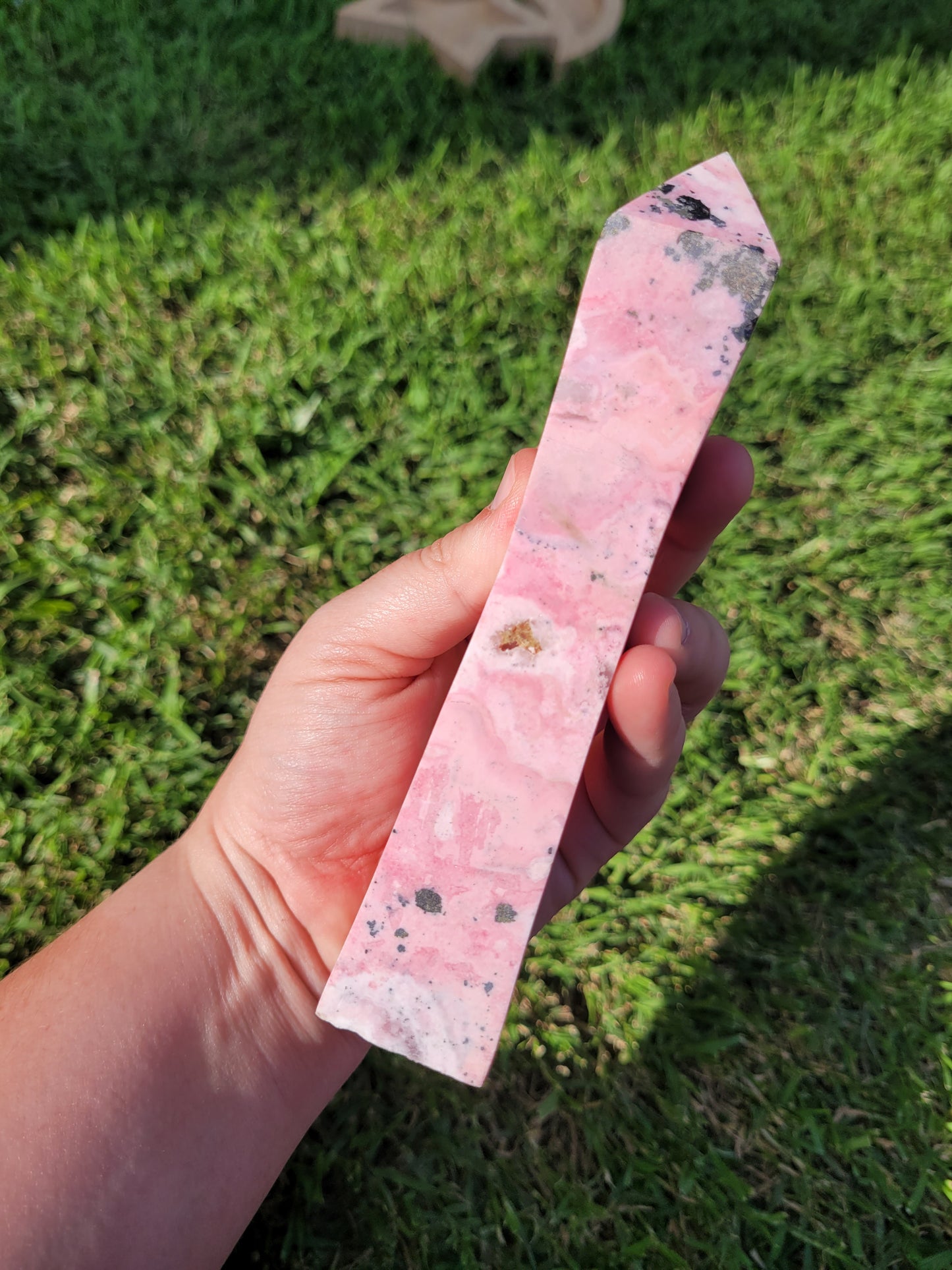 Peruvian Rhodonite Obolisk Towers