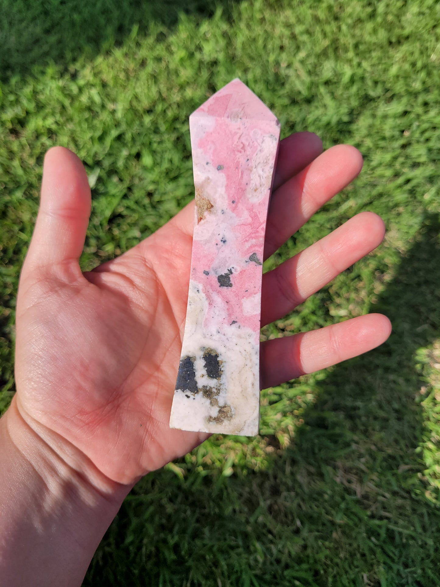 Peruvian Rhodonite Obolisk Towers