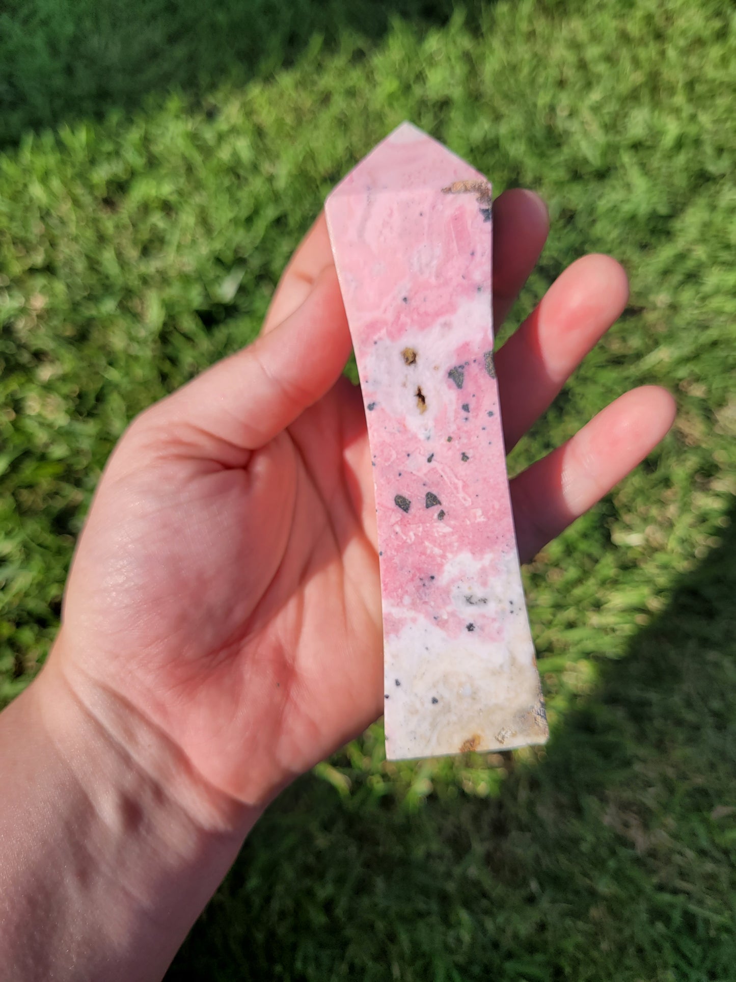 Peruvian Rhodonite Obolisk Towers