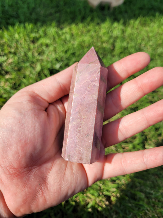 Rhodonite tower