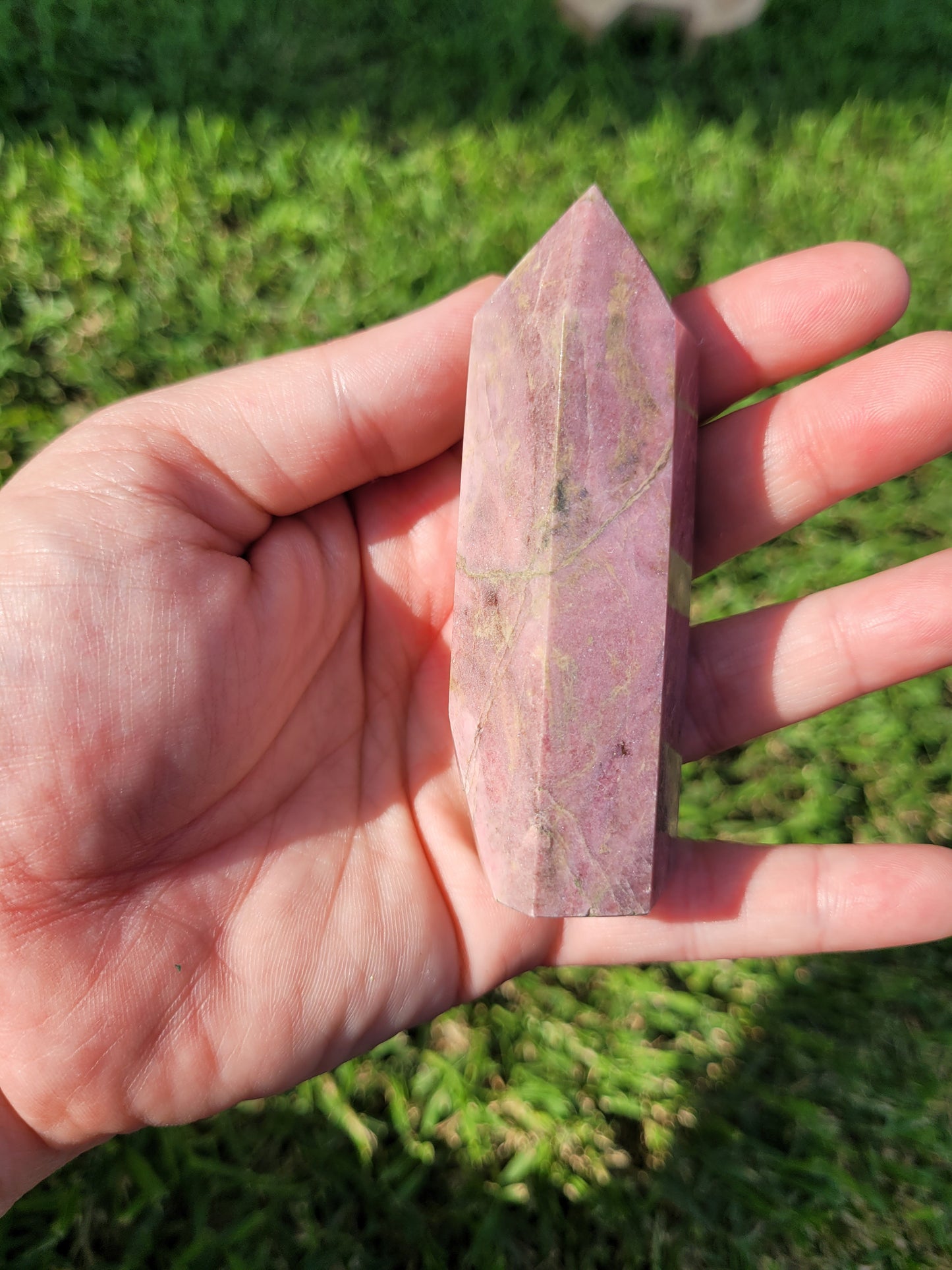 Rhodonite tower
