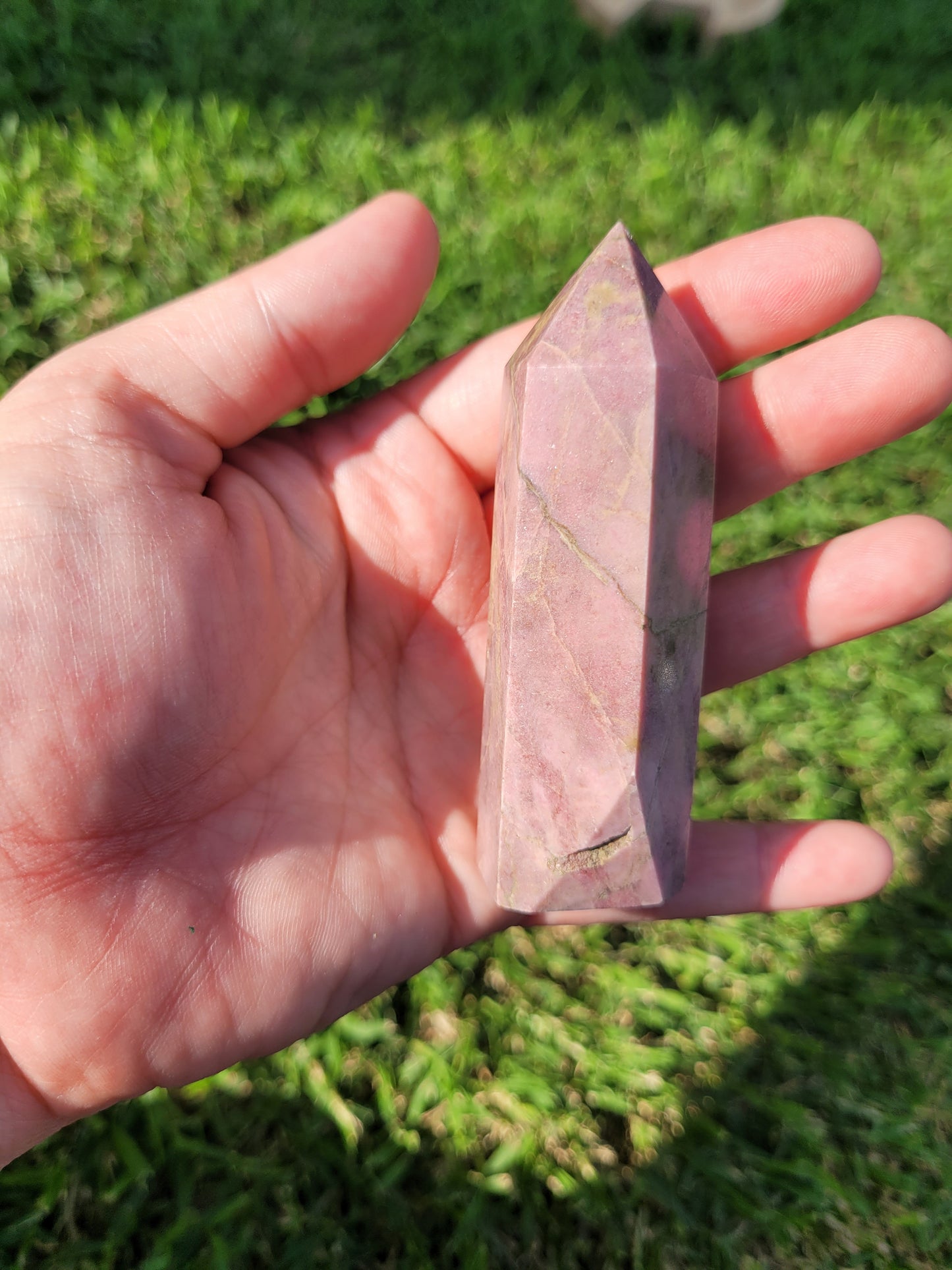 Rhodonite tower