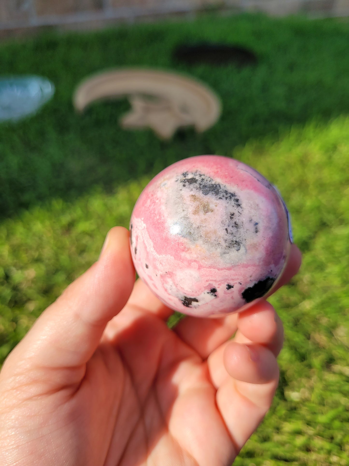 Peruvian Rhodonite Spheres
