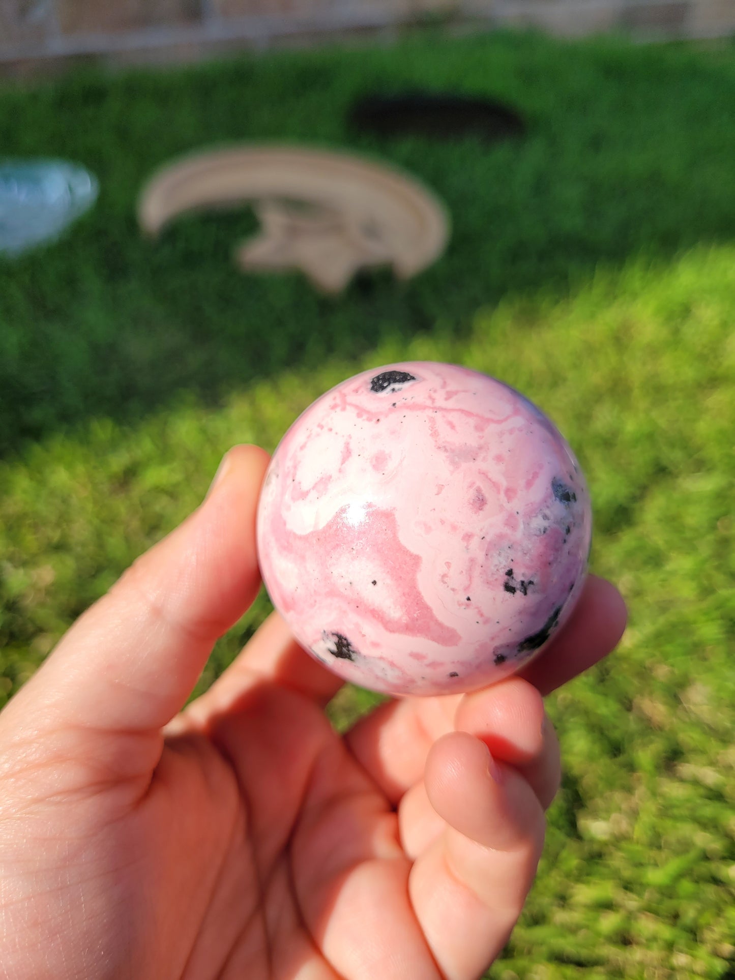 Peruvian Rhodonite Spheres