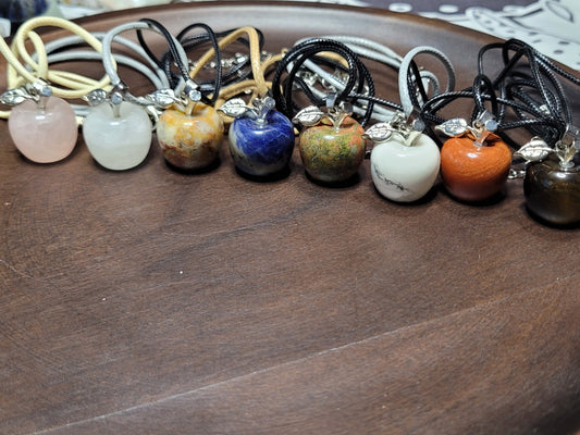 Crystal Apple Pendant Neckalces
