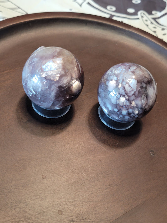 Lepidolite Spheres - High Quality
