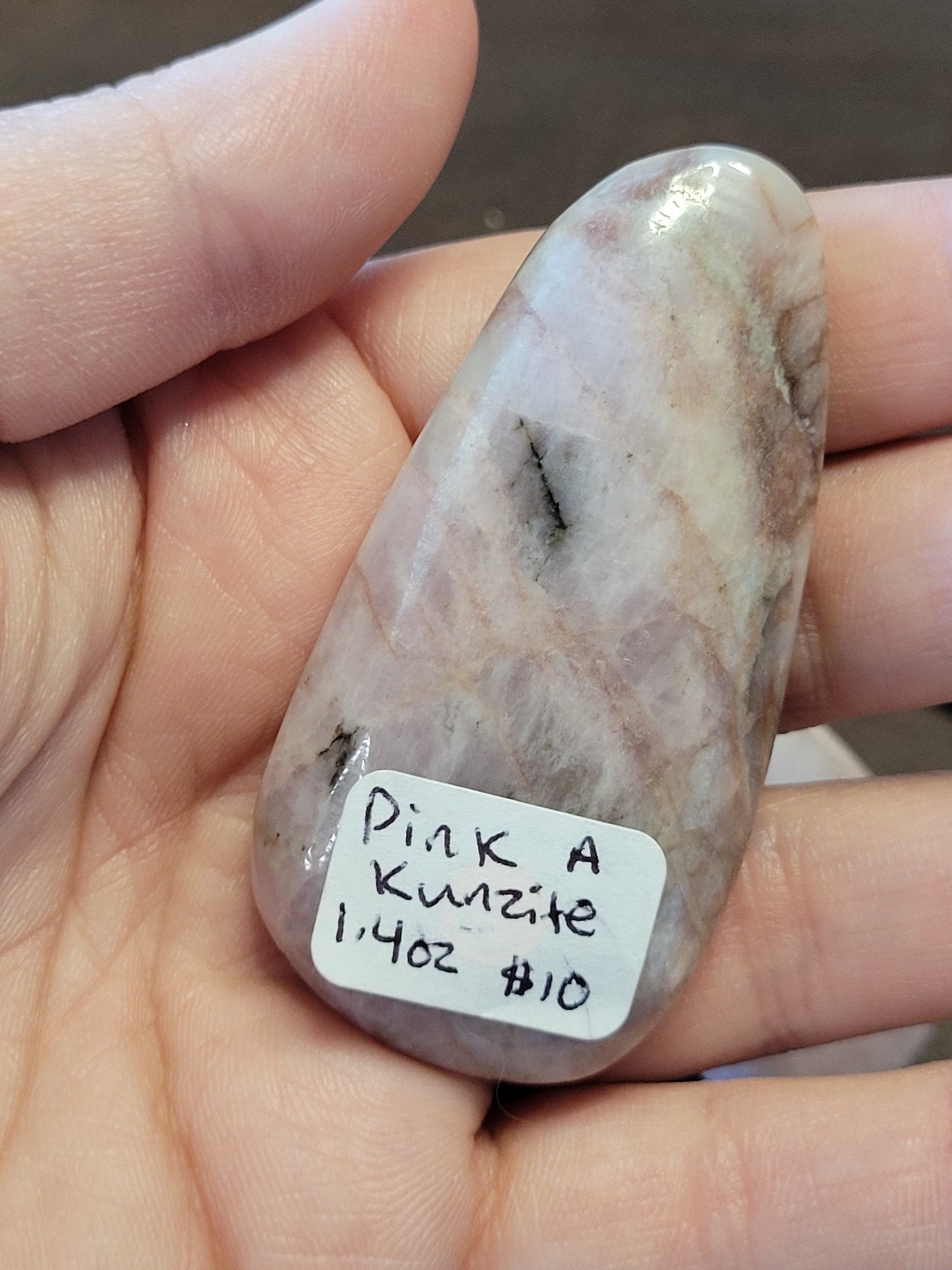 Polished Pink Kunzite chunks