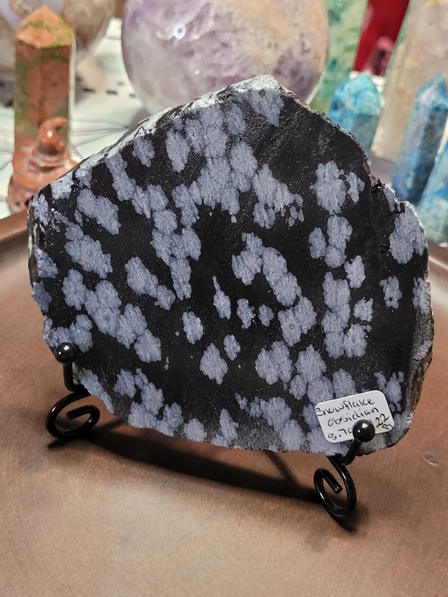 Raw Snowflake Obsidian Slabs