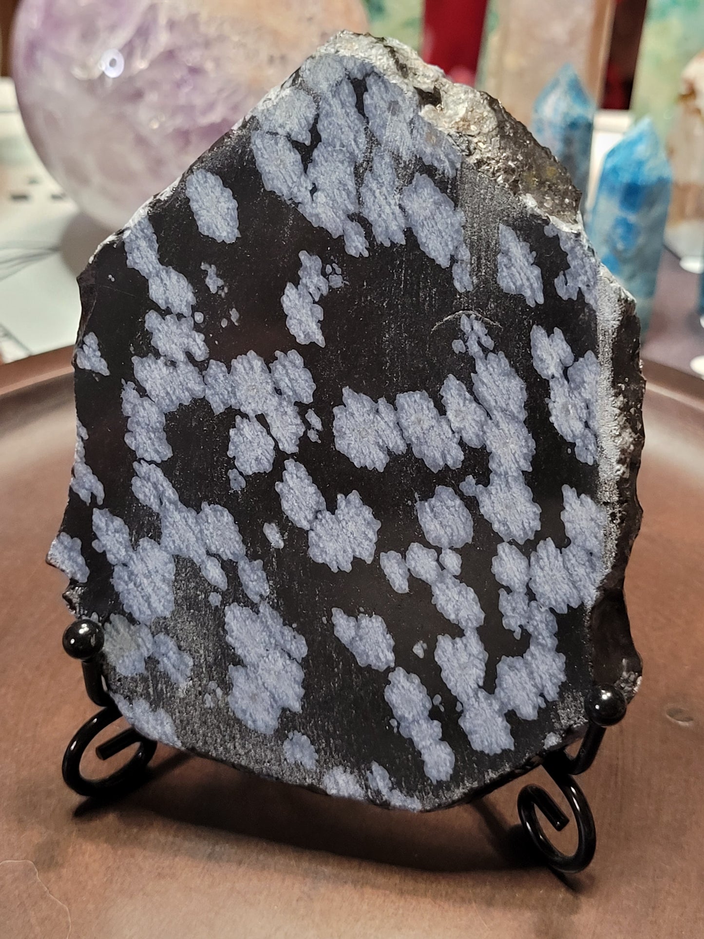 Raw Snowflake Obsidian Slabs