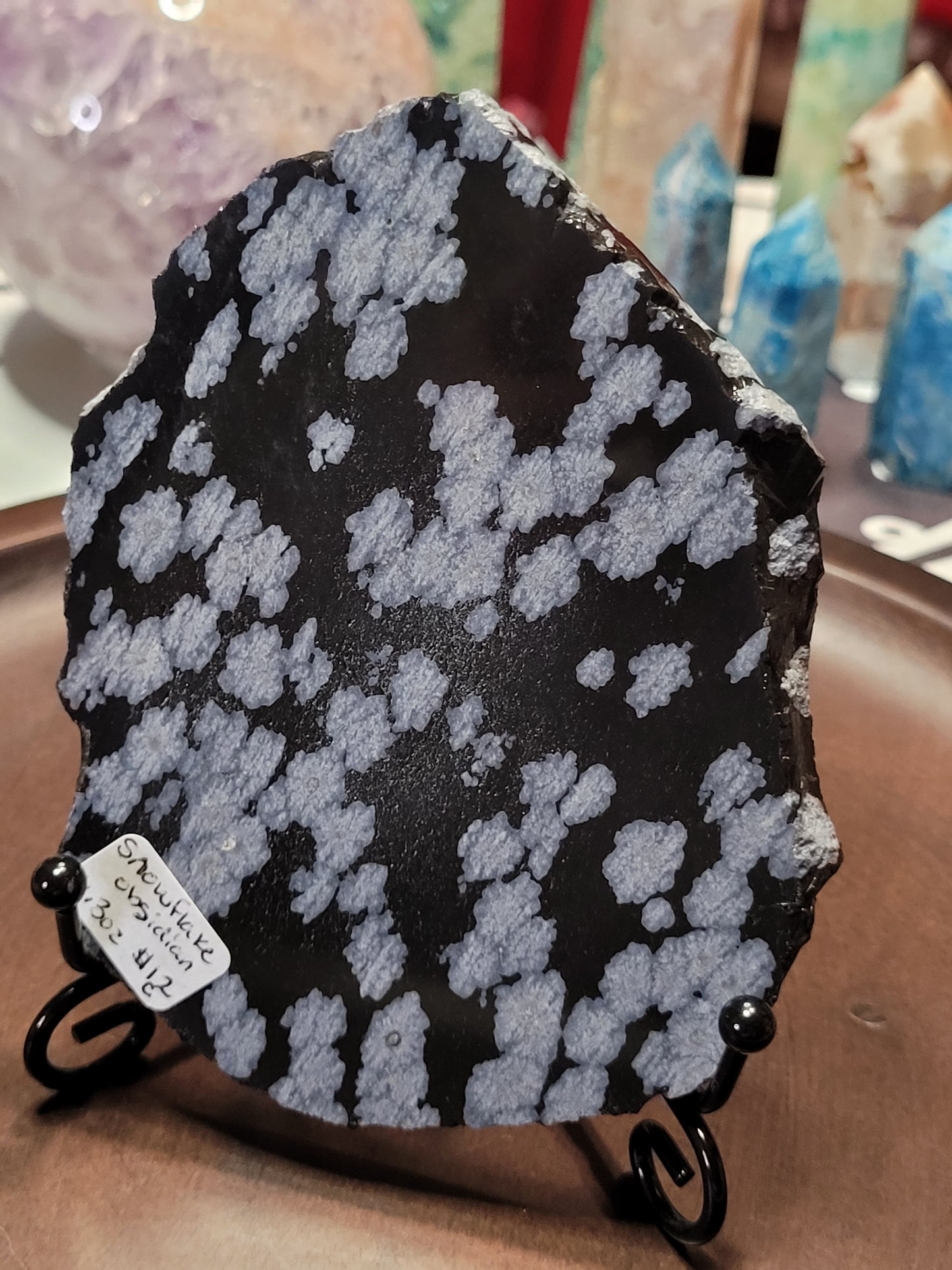 Raw Snowflake Obsidian Slabs
