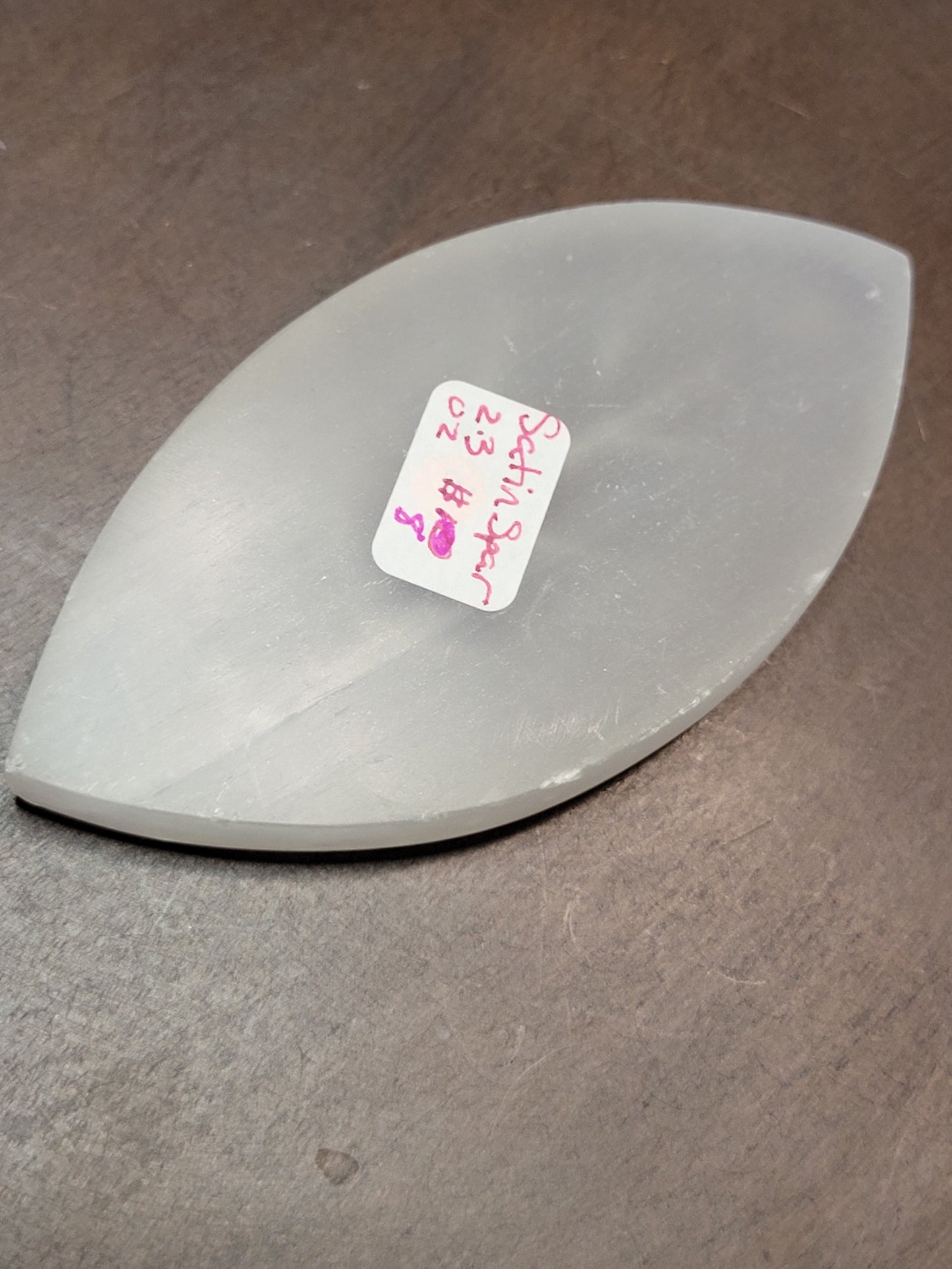 Satin Spar Leaf Dish/Tray