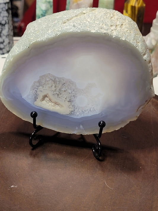 Druzy Brazilian Blue Agate Slab